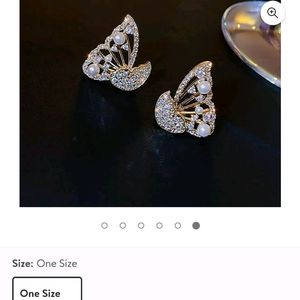 Pure925Silver 2in1 Butterfly Earring