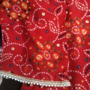 Jaipuri Plazo Suit With Bottom & Dupatta Readymade