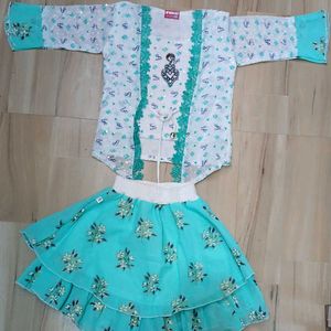 Kids Girl Top and Scart Set