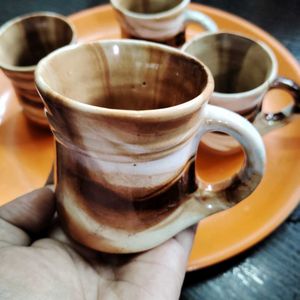 Ceramic Tea Cups Set Of 4