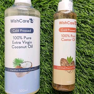 Combo Of Virgin Coconut And Castor Oil