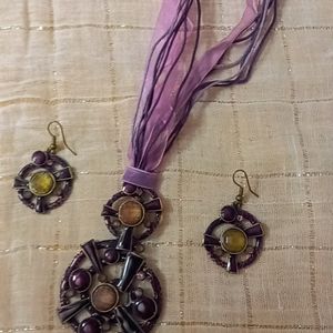 Purple Color Necklace