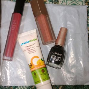 Lipsticks , Face Illuminating Cream And Eyeliner