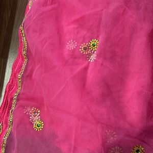 Pink Patiala Suit With Dupatta