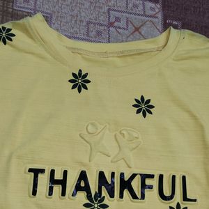 🟡Yellow Beautiful T- Shirt 🌻