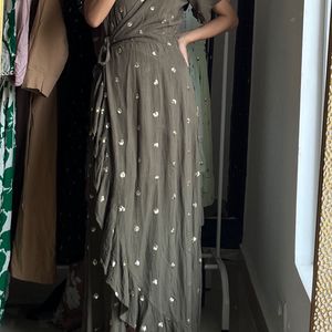 GOA Ruffle Wrap Maxi Dress