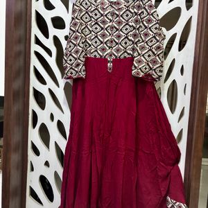 Meemee Anarkali Cotton Kurta For Women