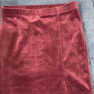 Forever 21 Burgundy Skirt Never Used