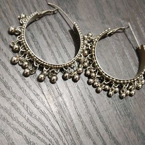 Silver Jhumka