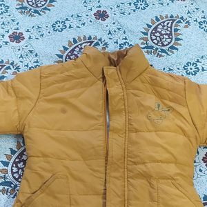 Mustard Colour Jacket For Girl