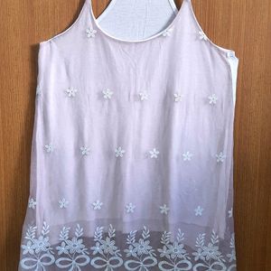 Embroidered Tank Top