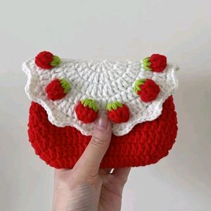 Crochet Strawberry Porch