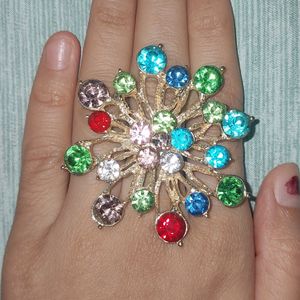 Multicolor Flower Ring