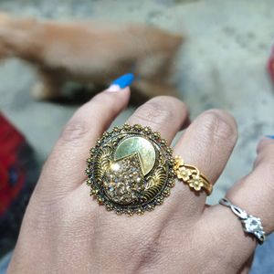 stone mirror finger ring🔥