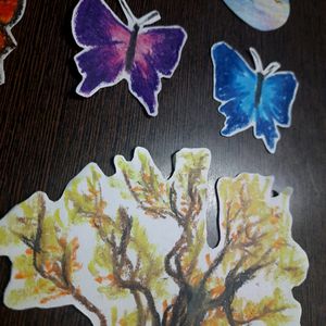 8 Stickers Set With Freebie