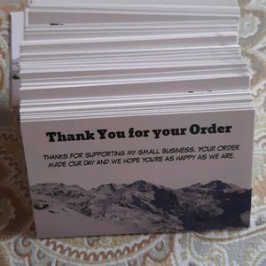 Thank You Cards For Small Businesses | 50 Pcs