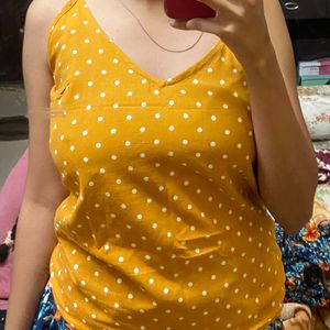 Yellow Strappy Top