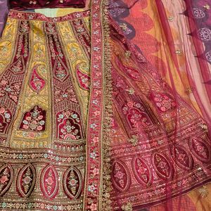 Bridal Lehenga -with Double Cancan