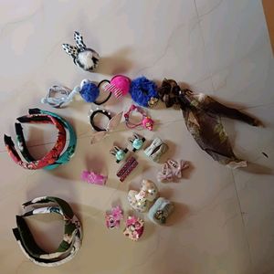 Kids' & Girls' Accessories (Rubber Band, Clips, Clutcher, Hair Band)