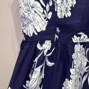 BLUE FLORAL GIRLS FROCK