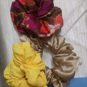 Combo Of 3 Scrunchies