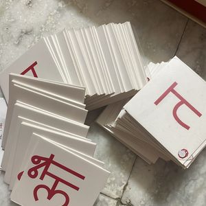 Hindi paper flashcards for kids