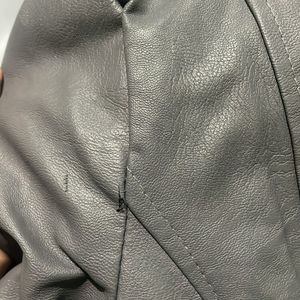 Faux Leather Biker Jacket