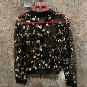 Sheer Bomber Jacket