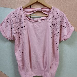 Pink Embellished Top