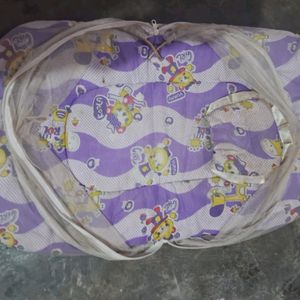 Mosquito Net Bed With Pillow