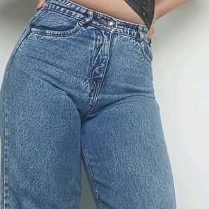 High Waist Jeans Combo (Blue+Black)