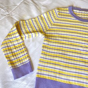 Lavender Yellow Long Sleeve Tshirt