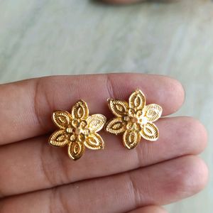 Gold Plated Studs Combo Of 2