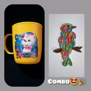 Mug🤩💛 With Artwork 🐦