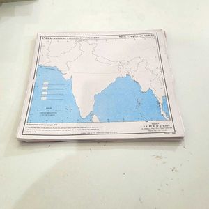 Political Maps Of India and Europe Combo