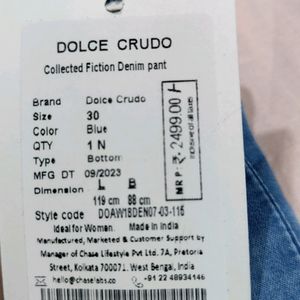 Fiction Dolce Denim Free Style Pants