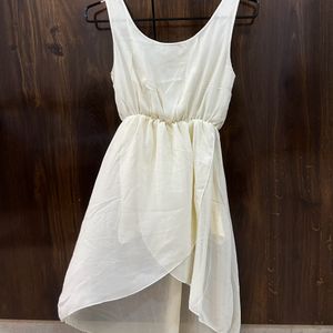 Off White Flared Dress