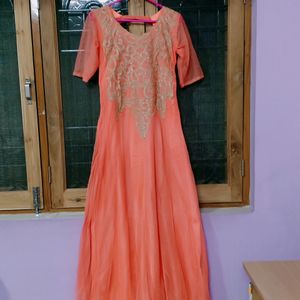 Orange Gown (Floor Length)