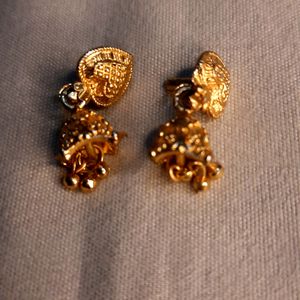 Gold Plated Earrings Set Of 5