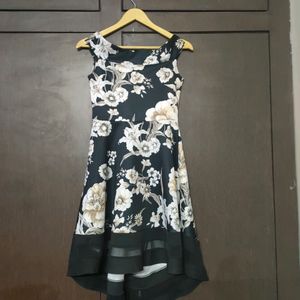 299RS Off Shoulder Cute Flower Print Dress