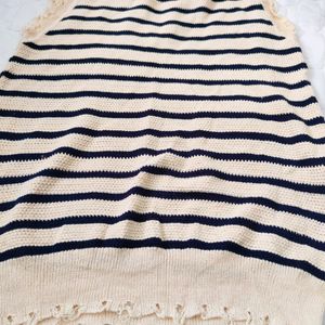 Striped Knit Vest