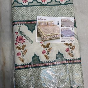 Handblock Printed King Size Bedsheet