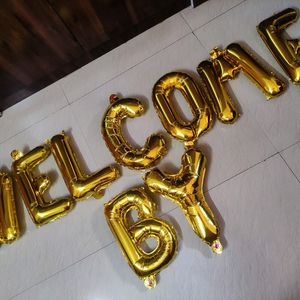 Gold Foil Balloon Letters