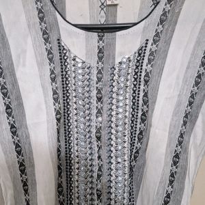 Black N White Kurti