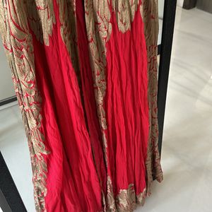 Red Designer Anarkali