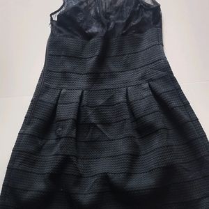 Black Flared Frock Dress