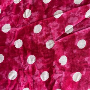 Pink Cotton Kurta For Women