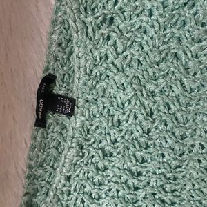 Mango Y2k Crochet Pullover Sweater