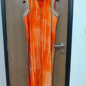 Orange Long Kurti