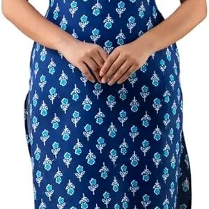 Women's Rayon Printed Straight Sleeveless Kurti